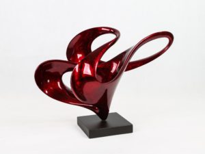 AURORA Sculpture Warm Red 74 x 36 x 46 cm
